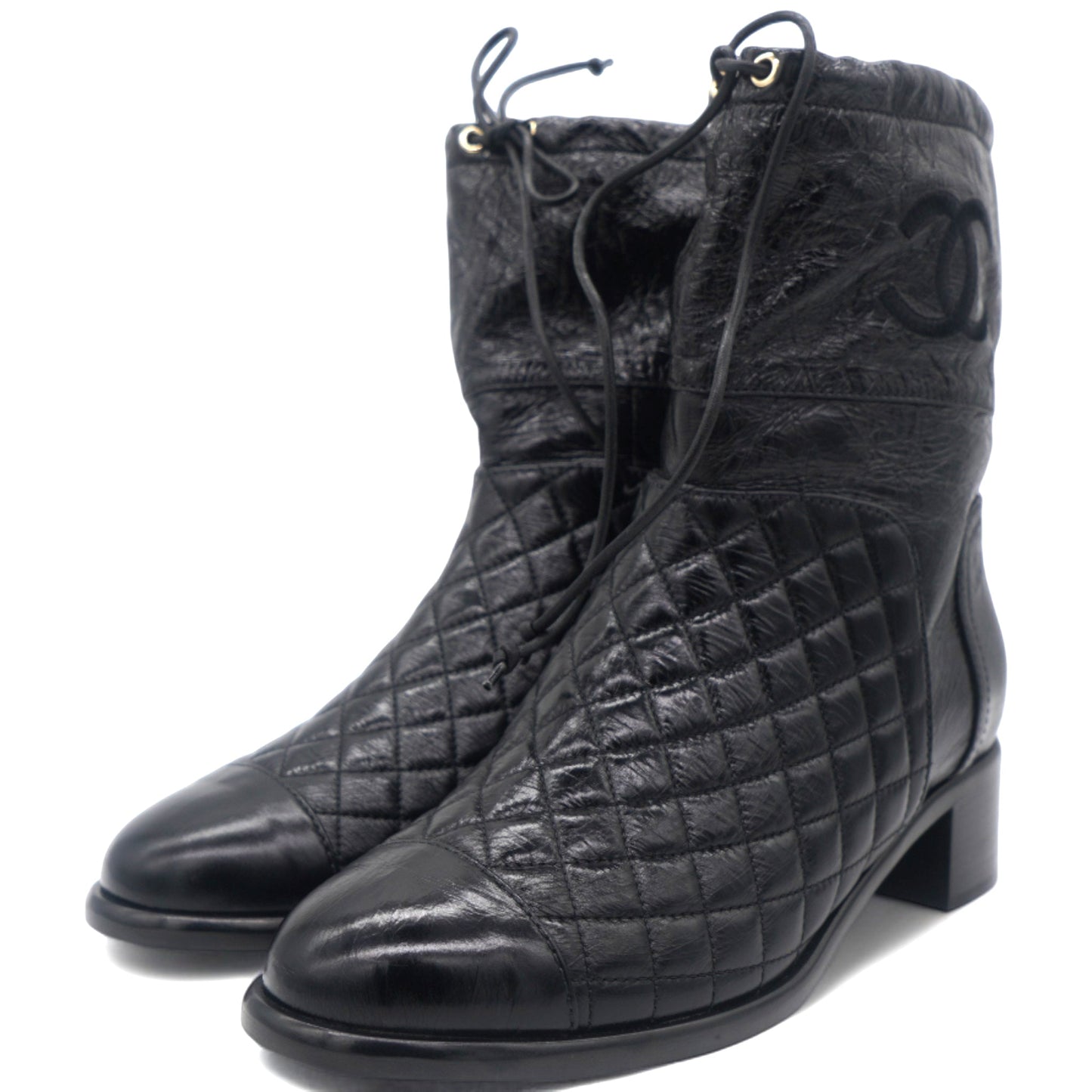 Chanel Boots T.eu leather Black 39.5