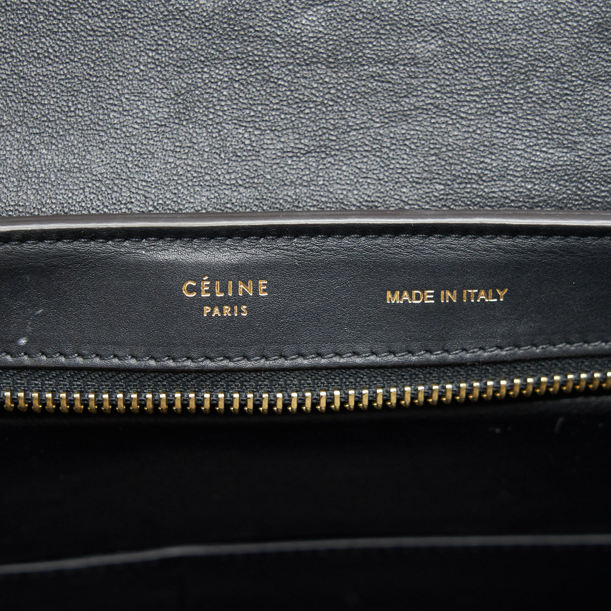 Celine Trapeze Bag Deep Grey / Black GHW