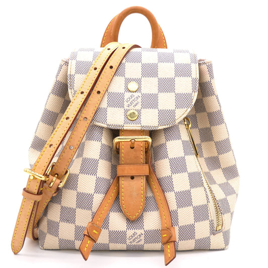 Damier Azur Canvas Sperone BB Backpack Bag