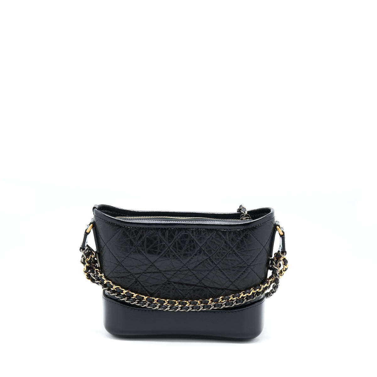 Chanel Small Gabrielle Hobo Bag Black With Multicolour Hardware (Microchip)