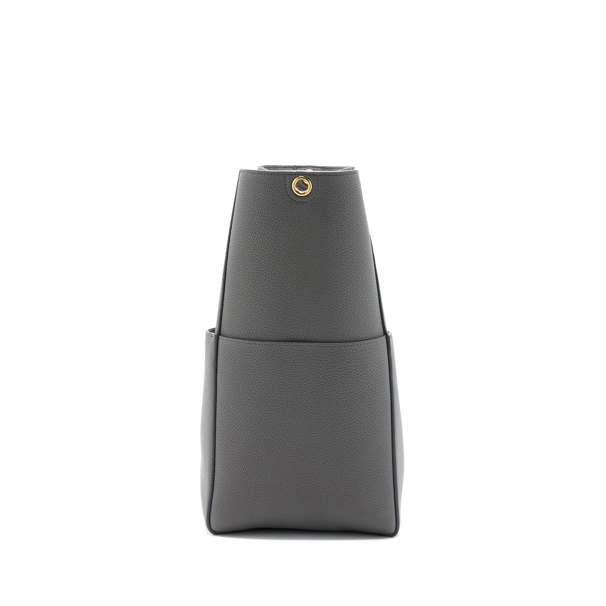Celine Sangle Bucket Bag Grained Calfskin Grey GHW