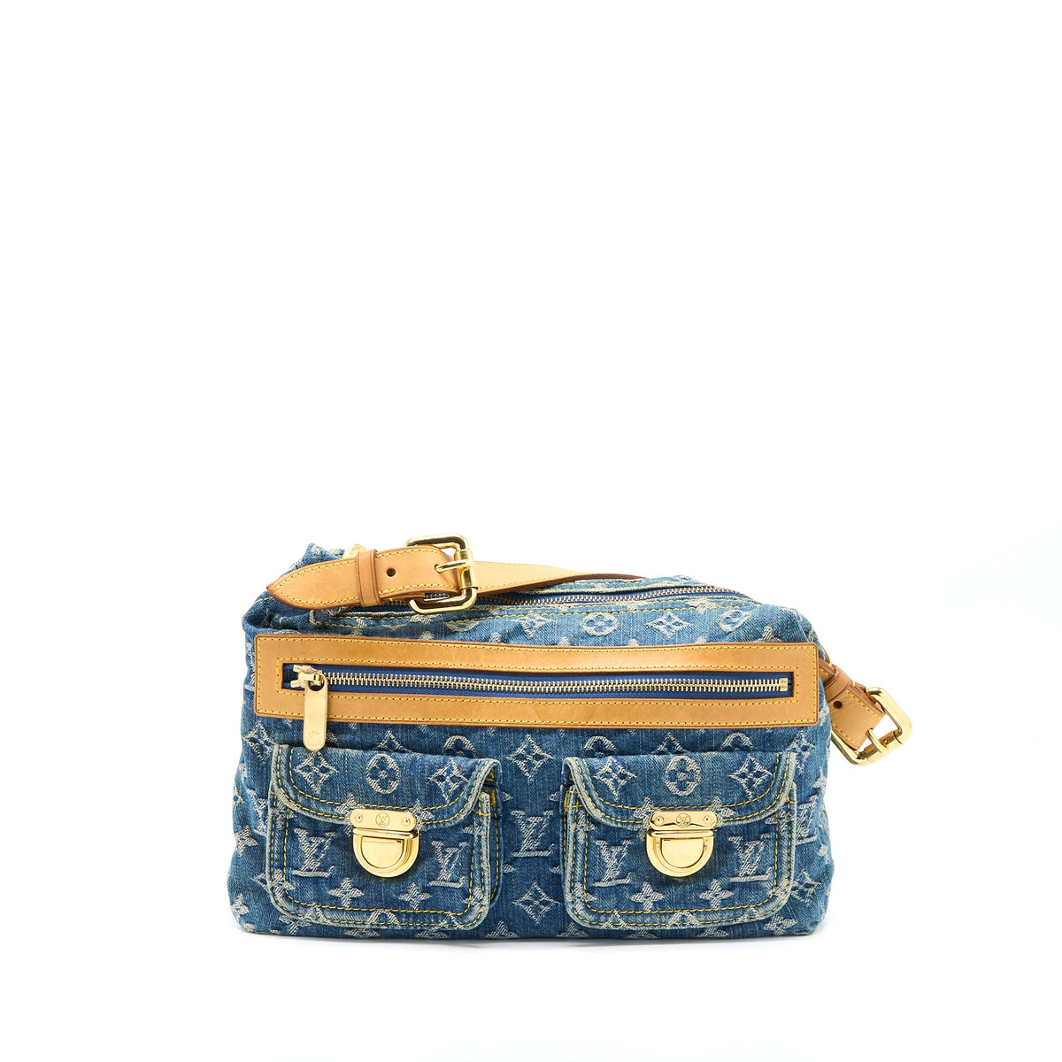 Louis Vuitton Vintage Baggy Bag Monogram Denim GHW