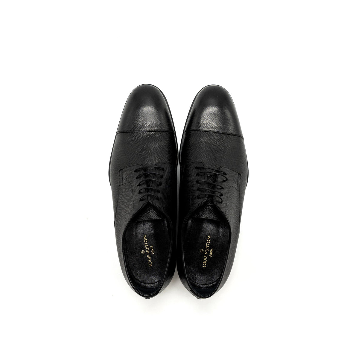 Louis Vuitton size 7.5 Derby Calfskin Black