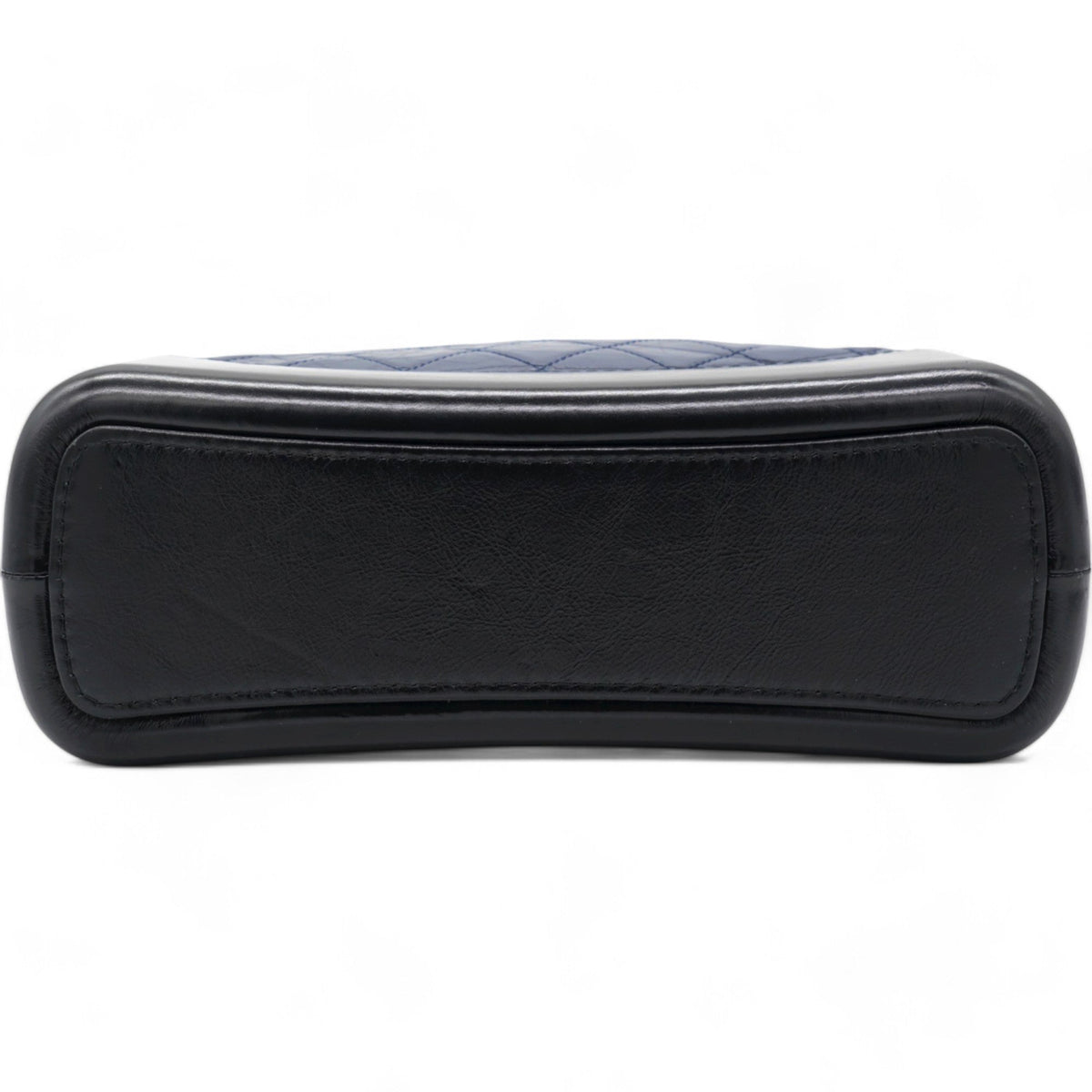 Chanel Navy/Black Aged Calfskin Quilted Medium Gabrielle Hobo