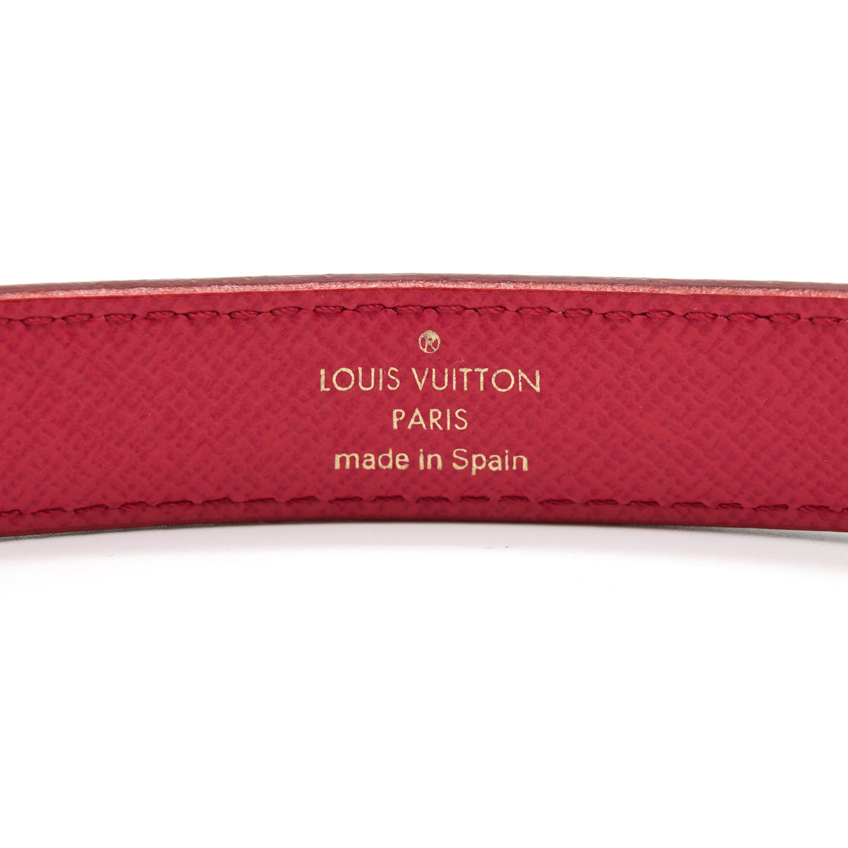 Louis Vuitton Size 80 White Monogram Multicolour Belt Gold Buckle