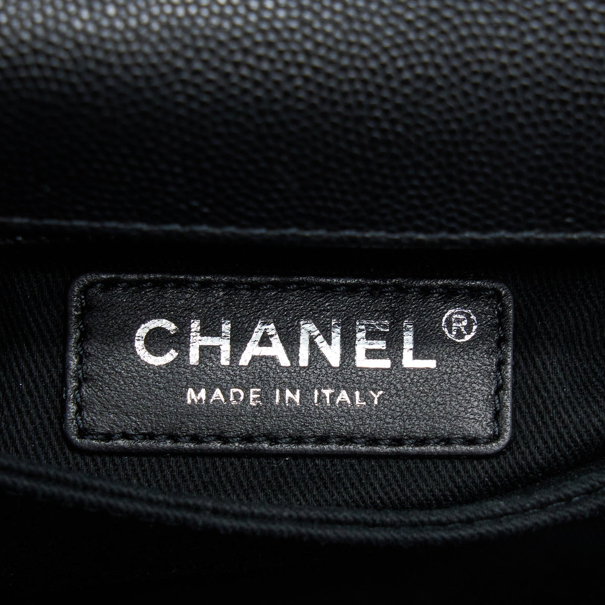 Chanel Small Coco Handle Chevron Caviar So Black
