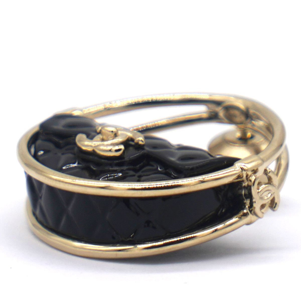 Chanel Quilted Flap Hoop Brooch