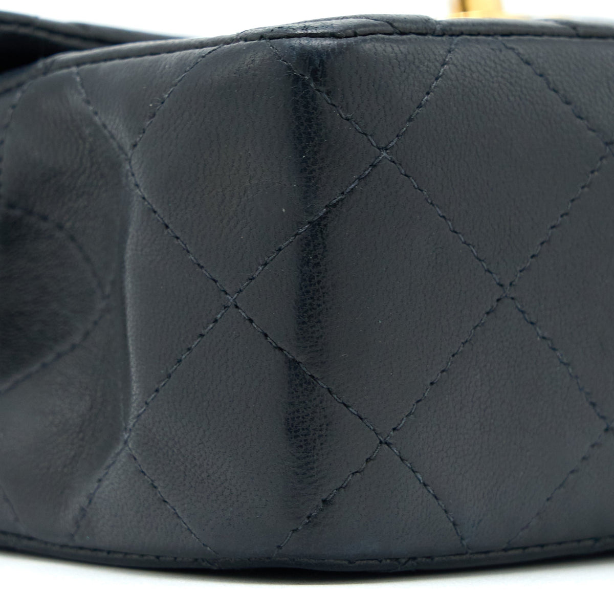 Chanel Vintage Square Flap Bag Lambskin Black GHW