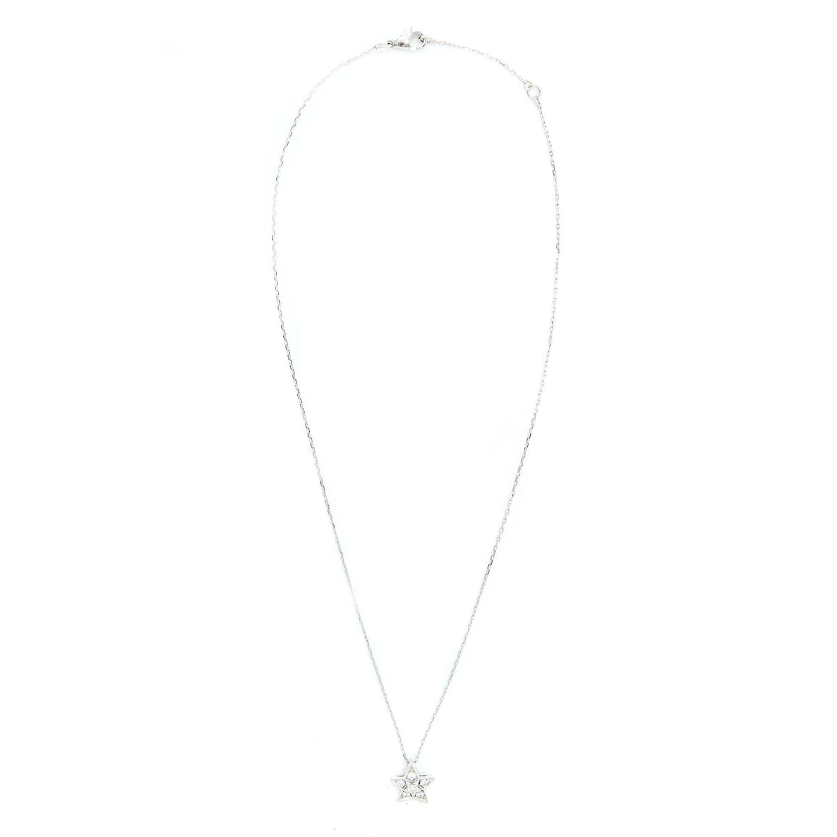 Chanel Small Version Comete Geode Necklace White Gold Diamonds