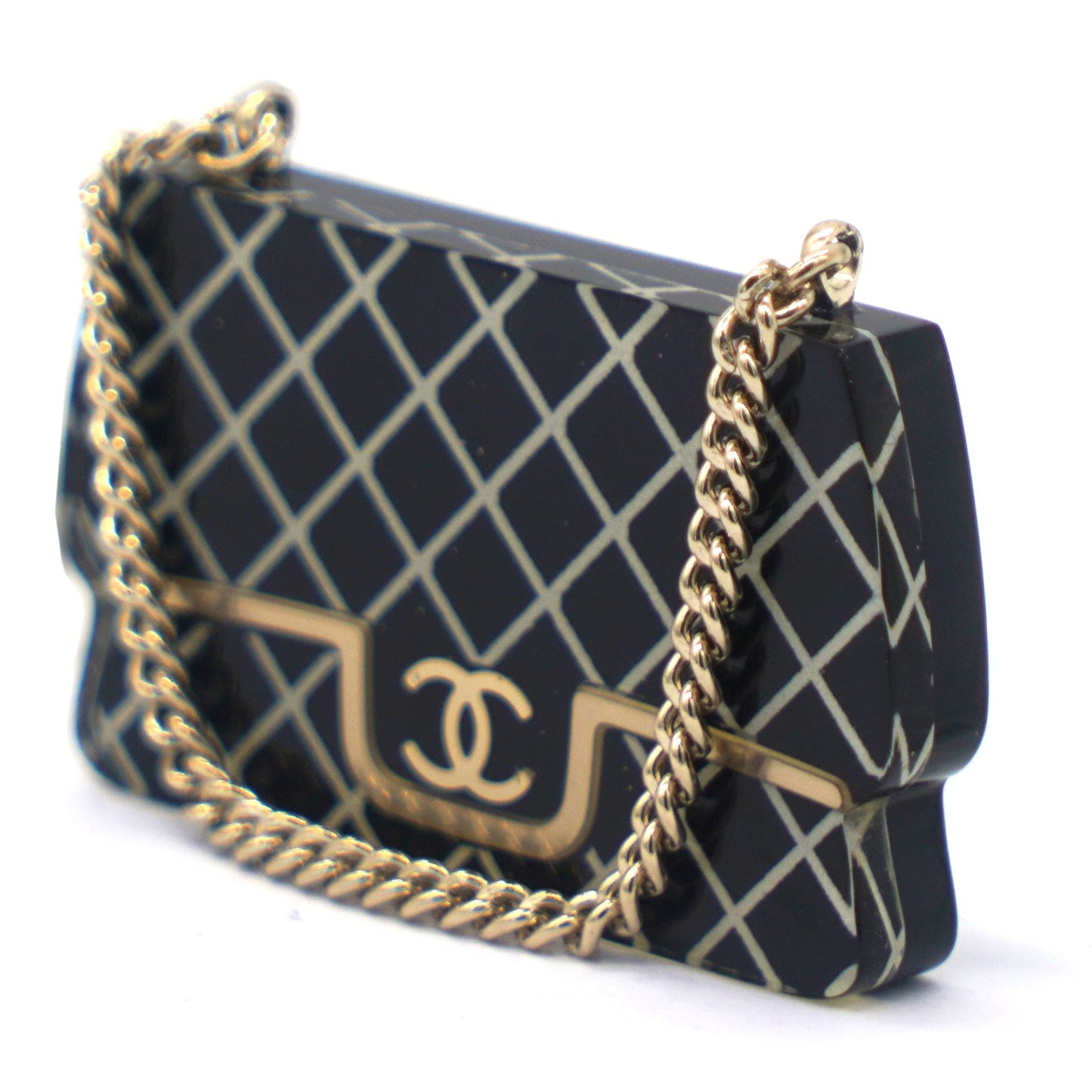 Chanel Acrylic Bag Charm Brooch