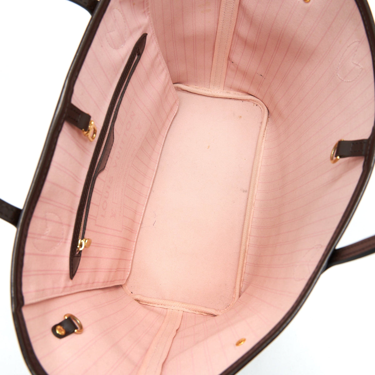 Louis Vuitton Neverfull MM Damier Ebene Canvas /Rose Ballerine