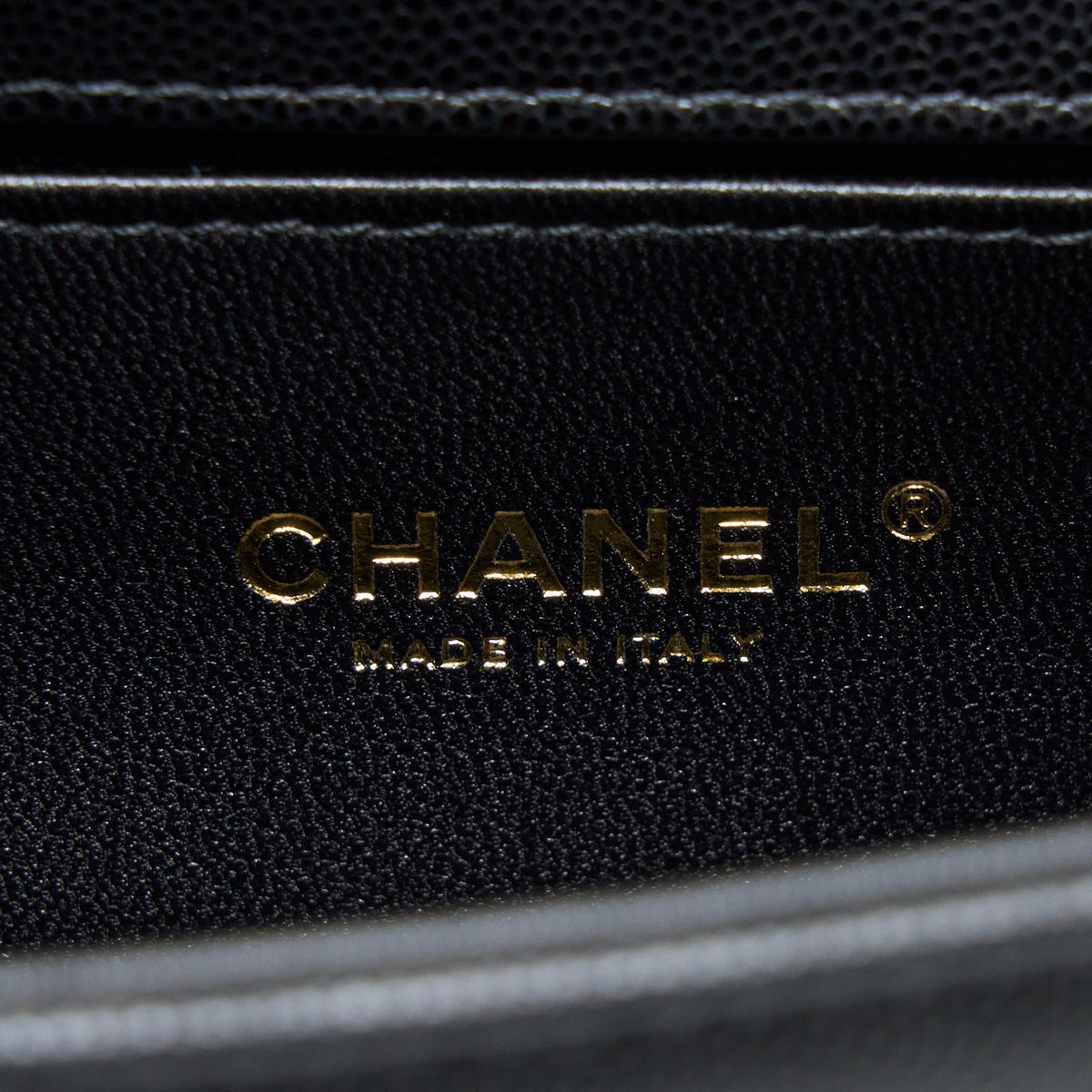 Chanel Small Boy Bag Caviar Black GHW (Microchip )