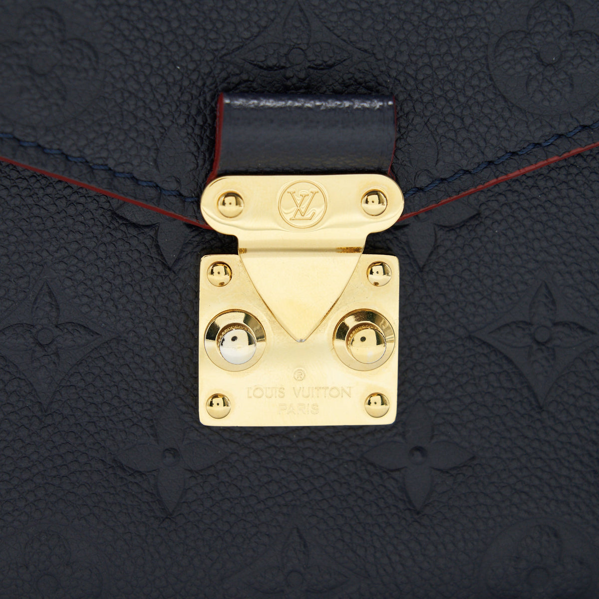 LOUIS VUITTON POCHETTE METIS MARINE ROUGE MONOGRAM EMPREINTE LEATHER