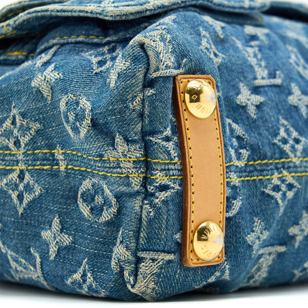 Louis Vuitton Vintage Baggy Bag Monogram Denim GHW