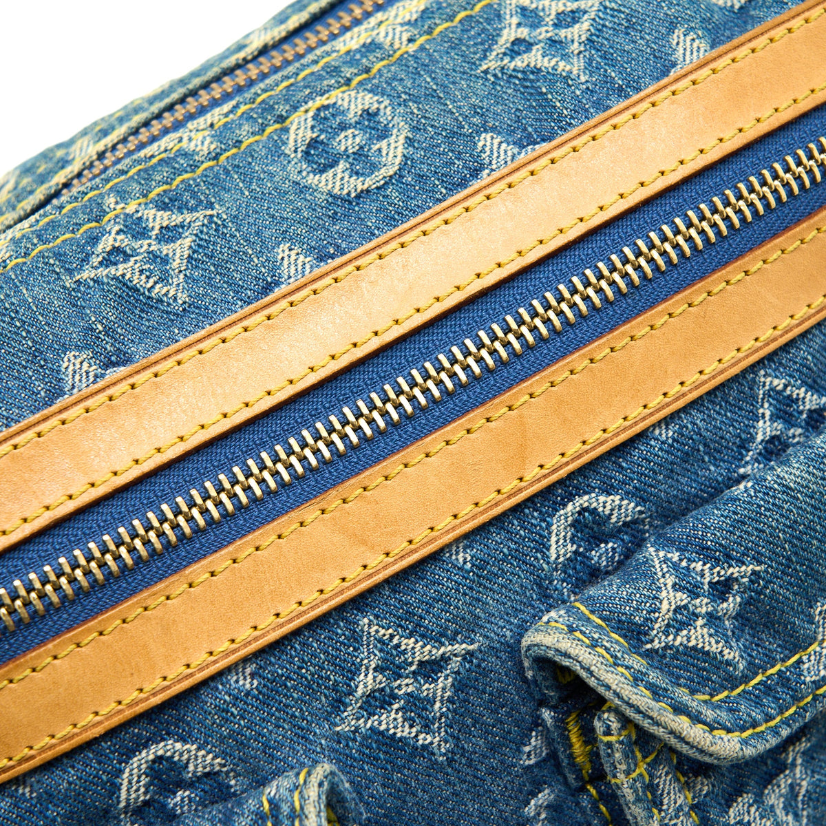 Louis Vuitton Vintage Baggy Bag Monogram Denim GHW
