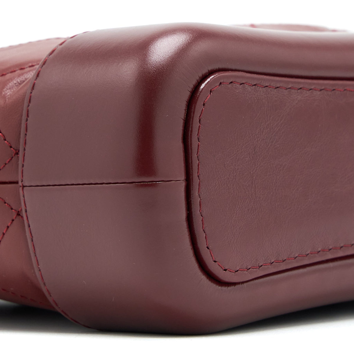 Chanel Small Gabrielle Hobo Bag Calfskin Burgundy Multicolour Hardware