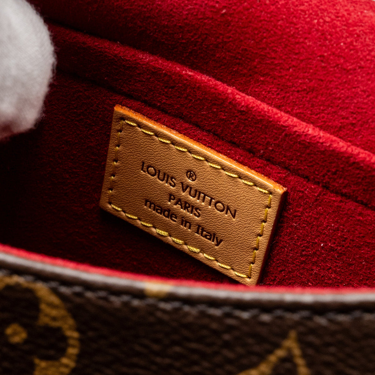 Louis Vuitton tambourin bag monogram canvas GHW