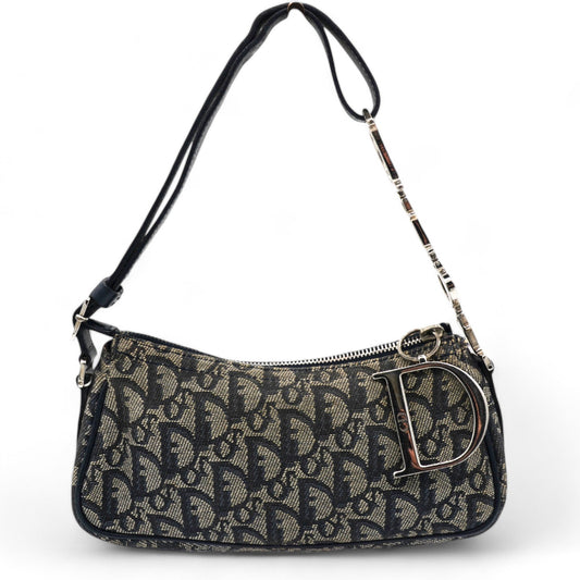 Dior Monogram Shoulder Bag Blue