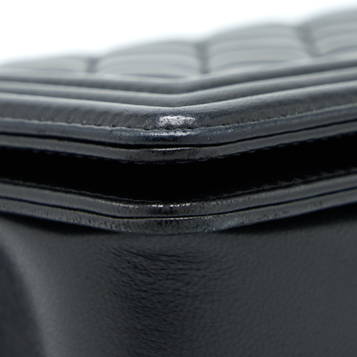 Chanel Medium Boy Bag Lambskin Black Ruthenium SHW