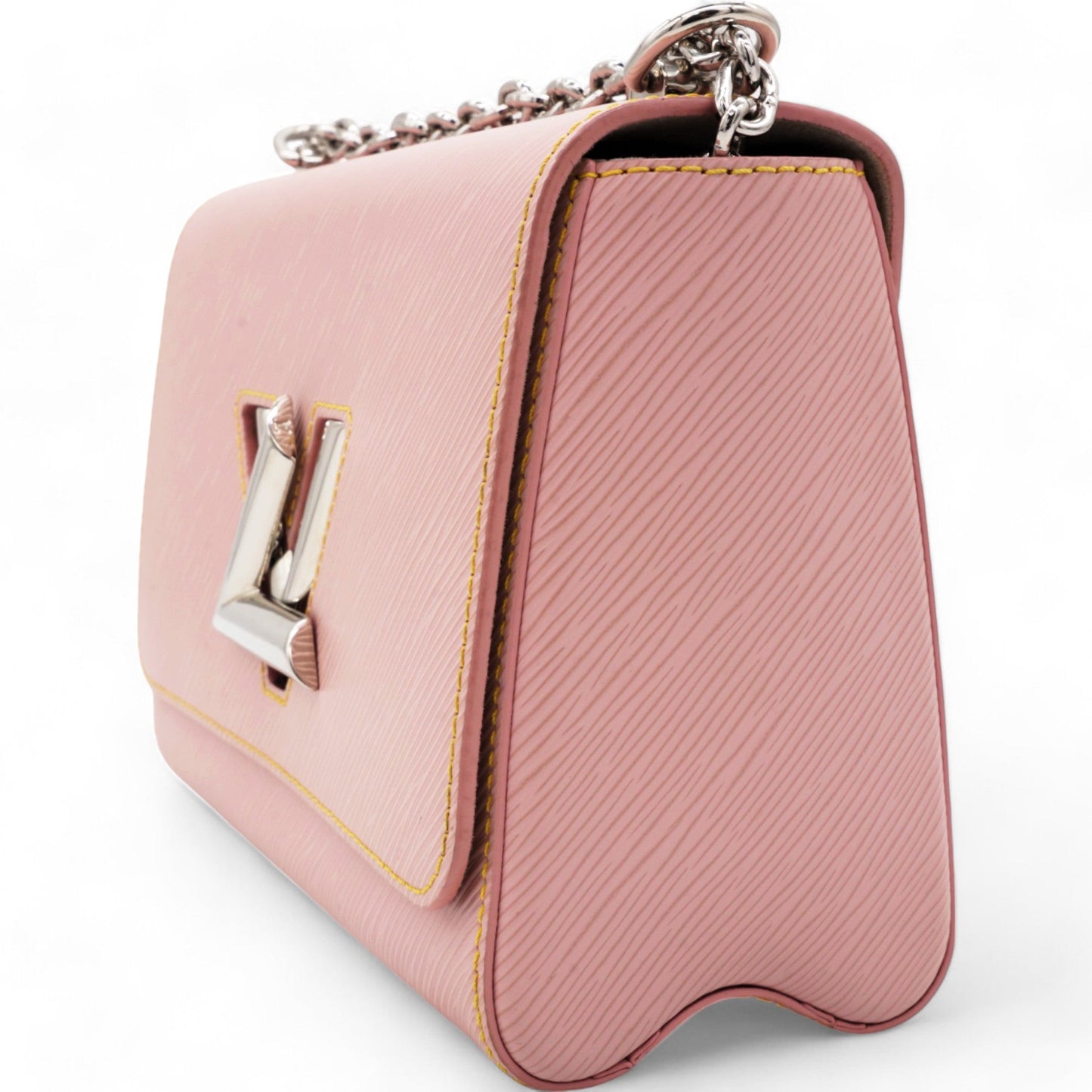 Epi Twist Shoulder Bag MM Rose Ballerine