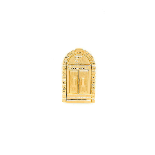 Chanel 31 Doorplate Door Brooch Gold Tone