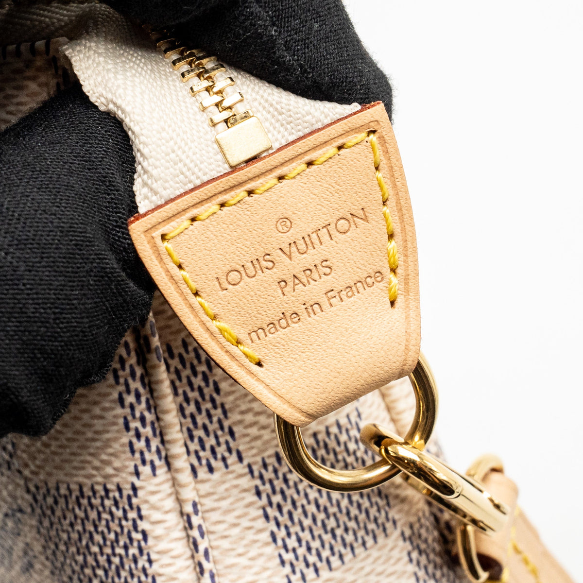 Louis Vuitton Pochette Accessories Damier Azur Canvas GHW