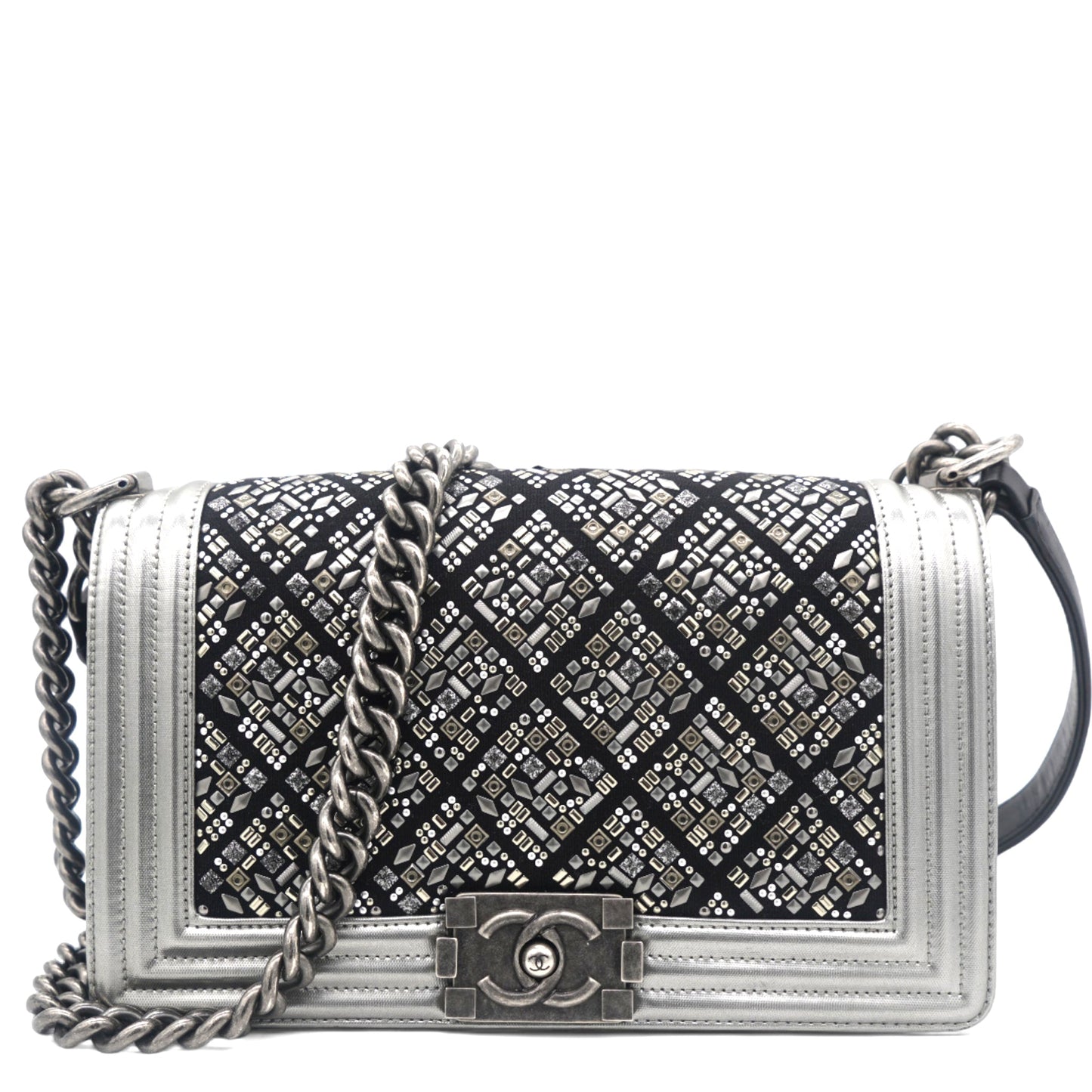 Chanel Embellished Boy Flap Bag Medium
