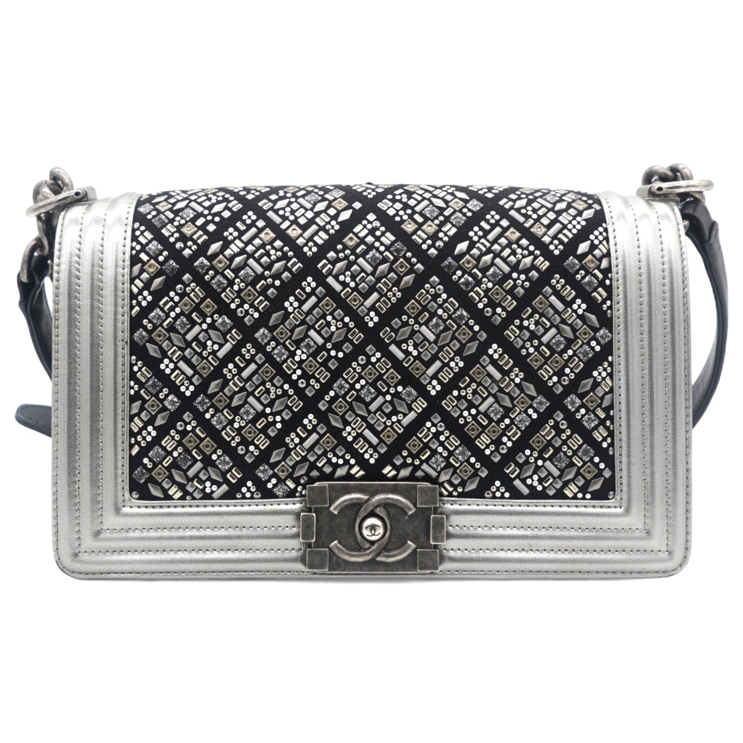 Chanel Embellished Boy Flap Bag Medium