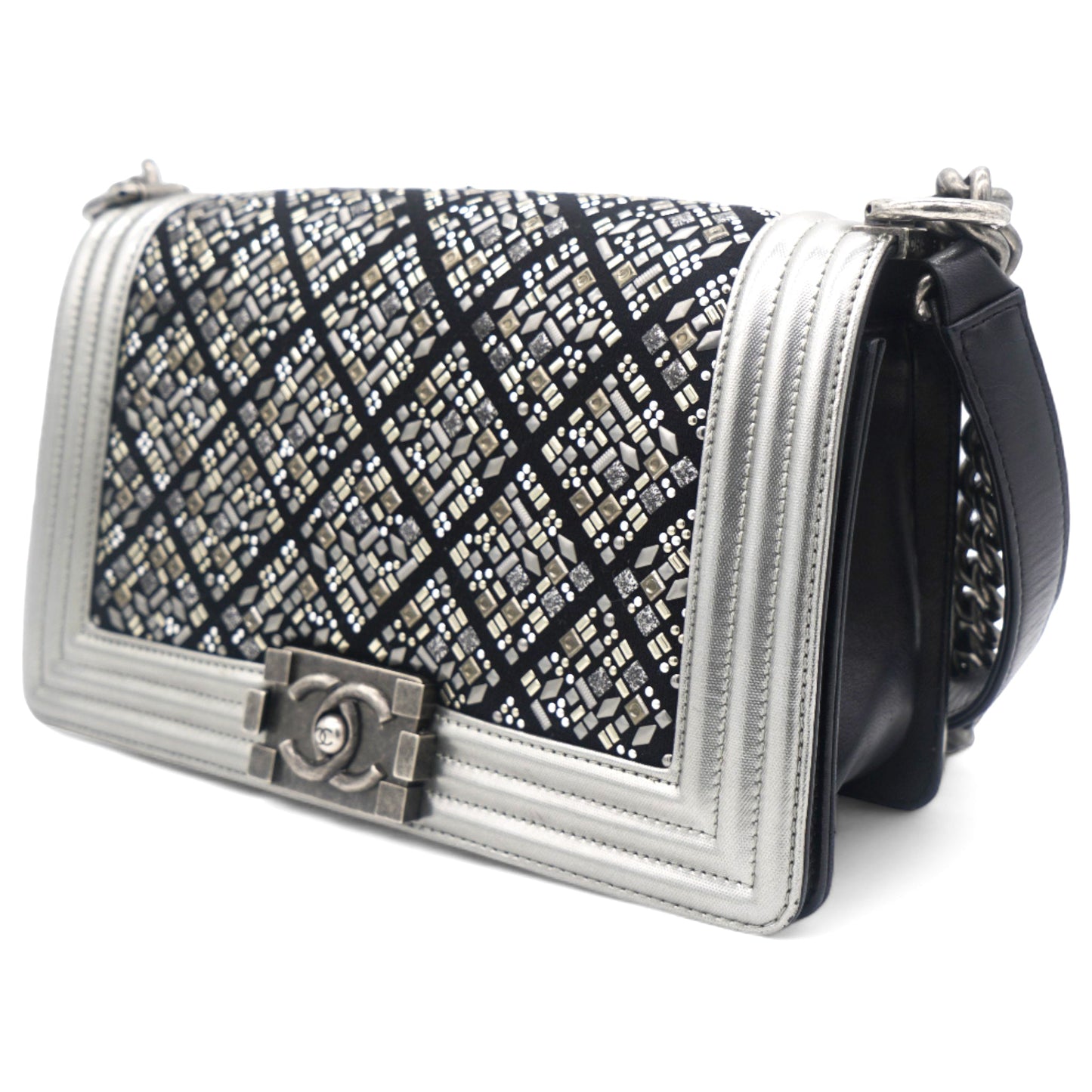 Chanel Embellished Boy Flap Bag Medium