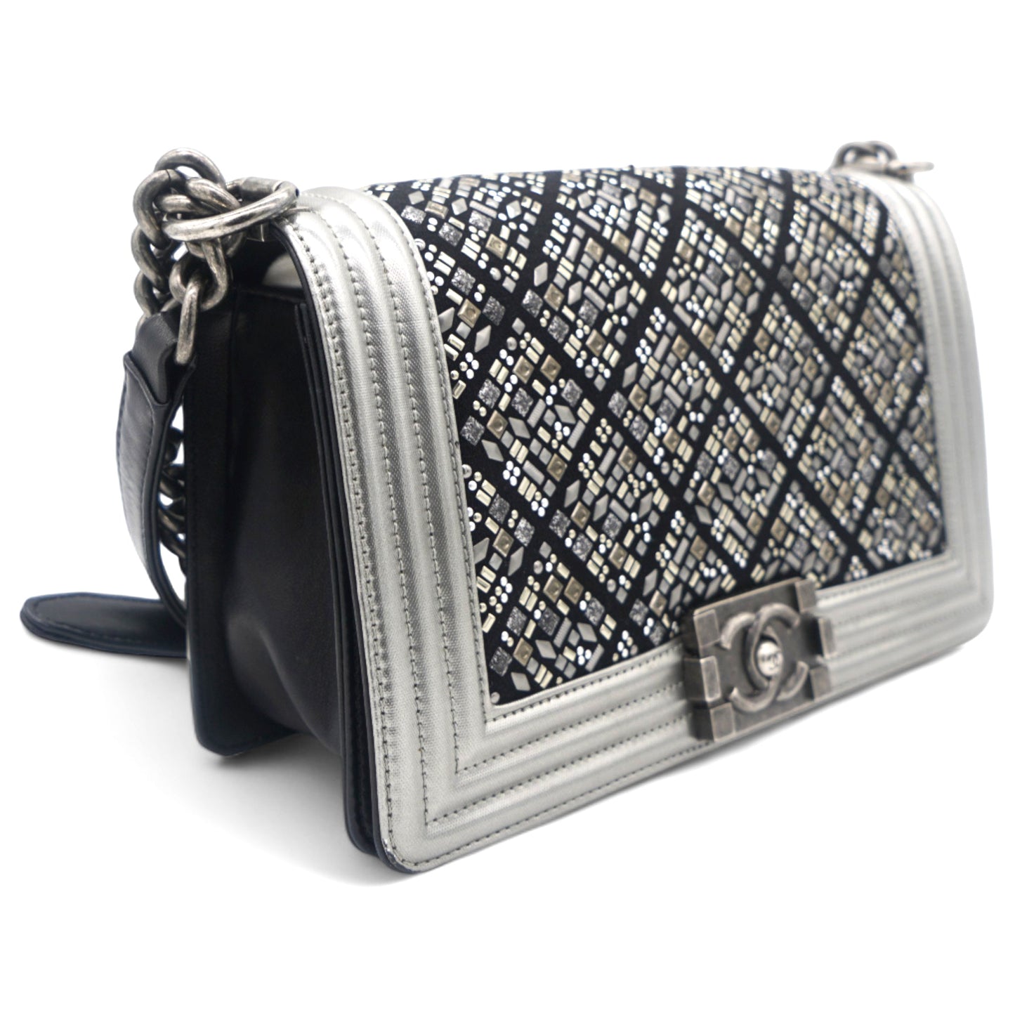 Chanel Embellished Boy Flap Bag Medium