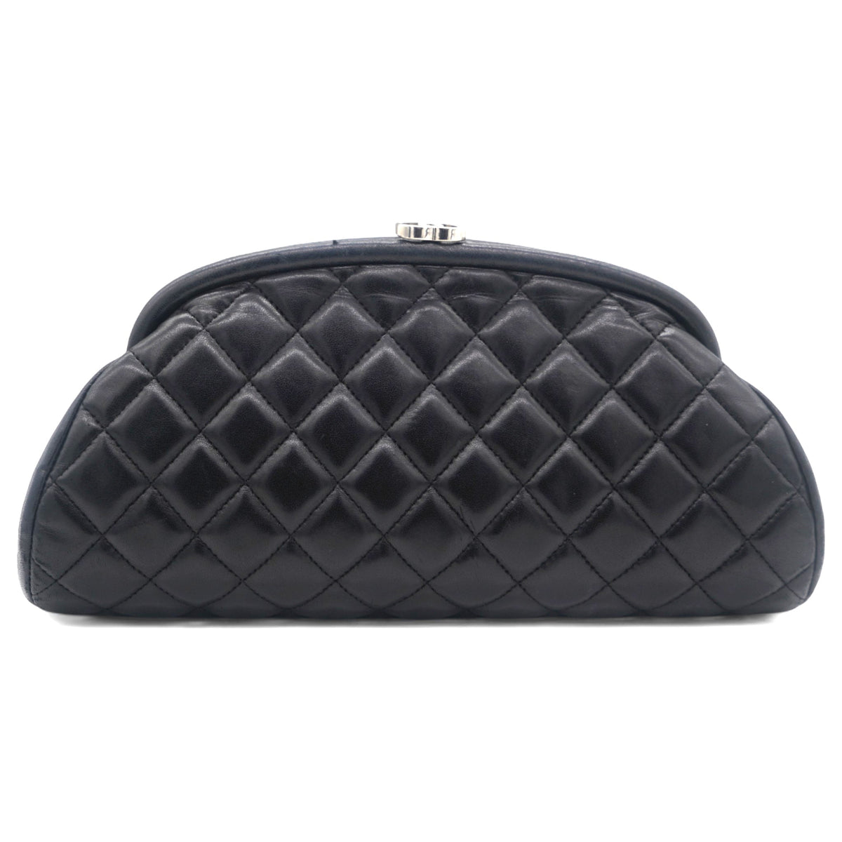 Chanel Lambskin Quilted Timeless Clutch Black