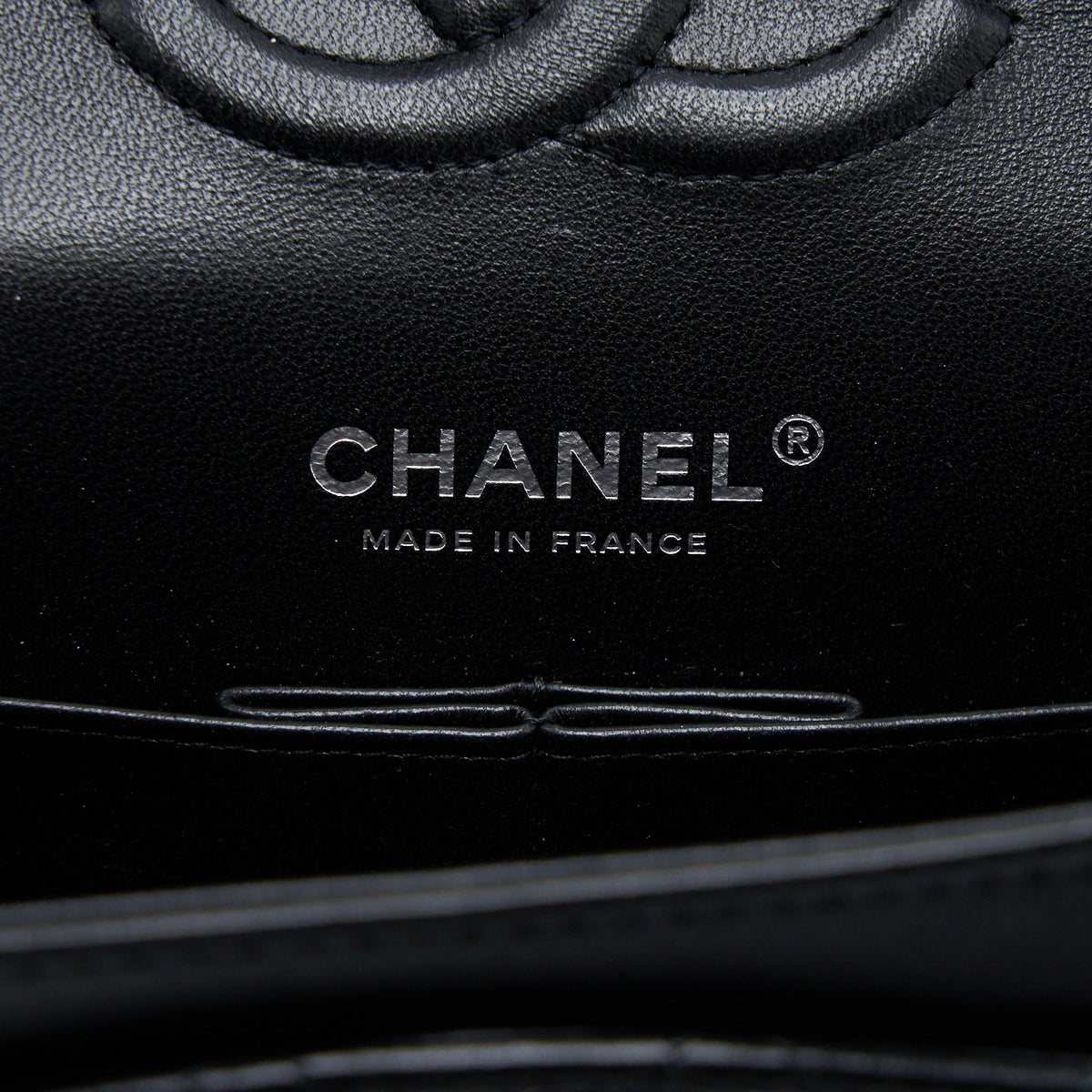 Chanel Medium Classic Double Flap Bag Lambskin So Black with Black Hardware (Microchip)