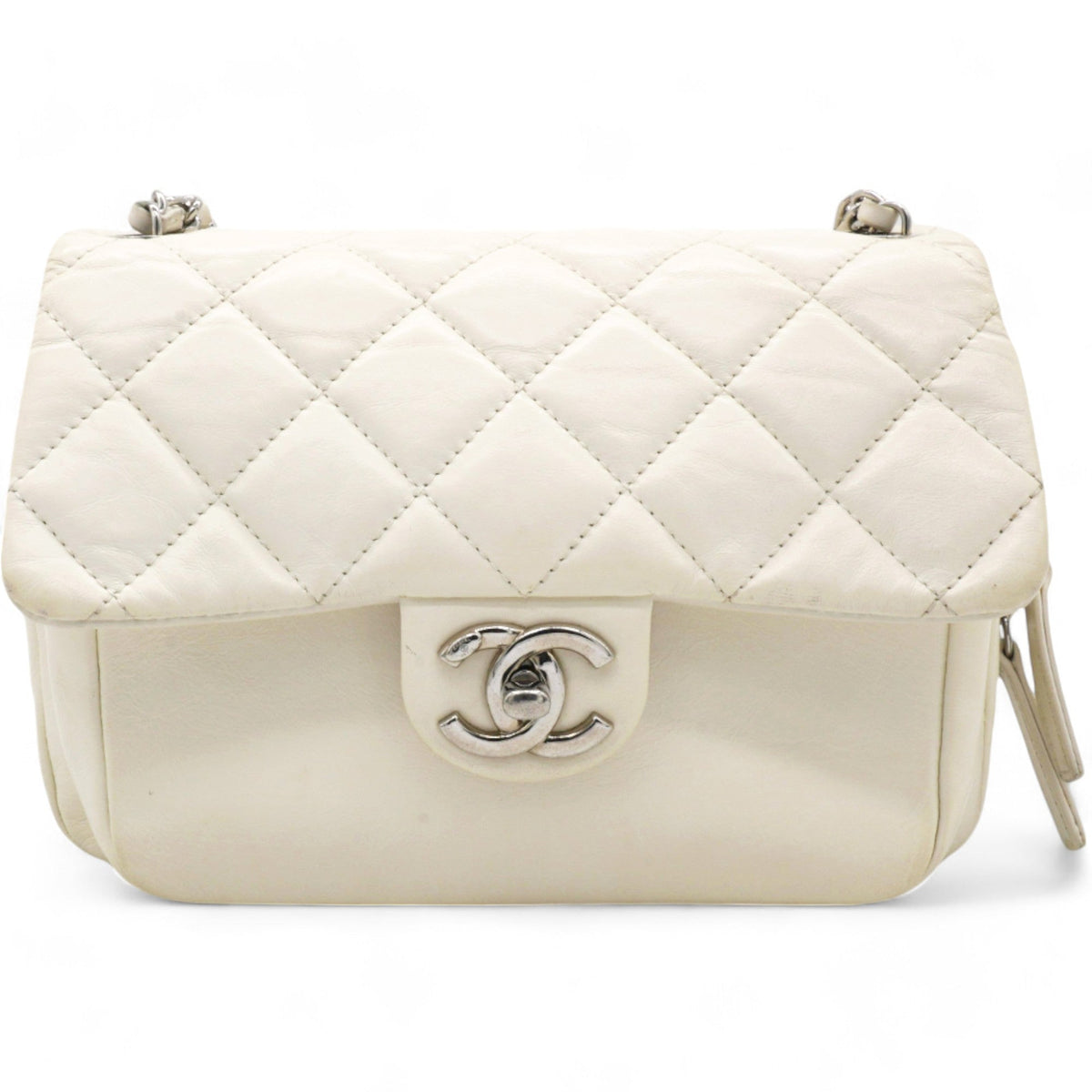 Chanel Square Flap Bag White
