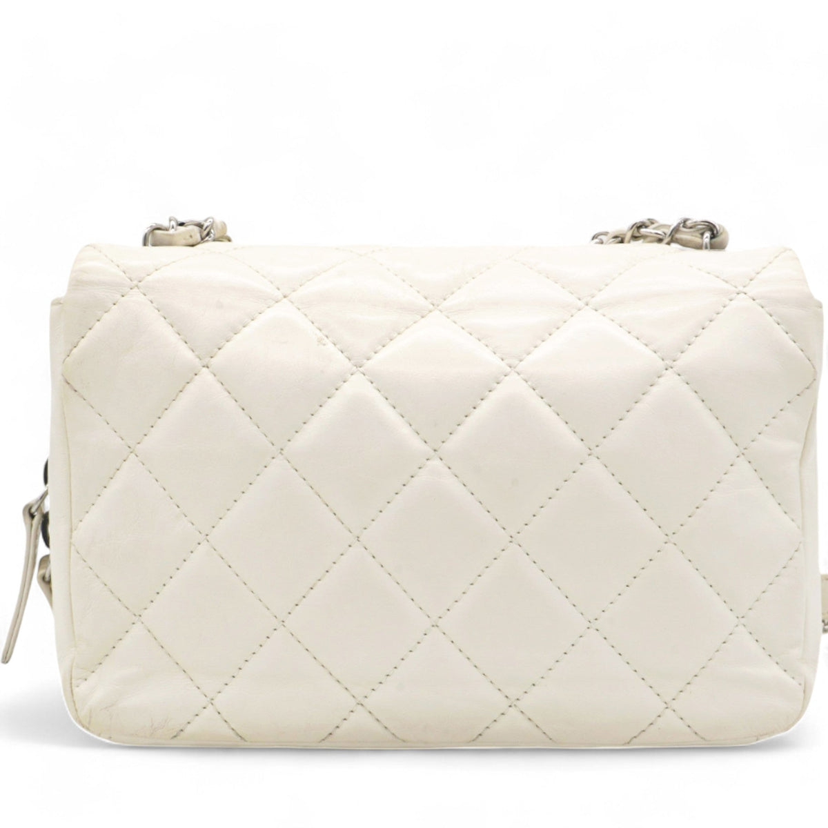 Chanel Square Flap Bag White
