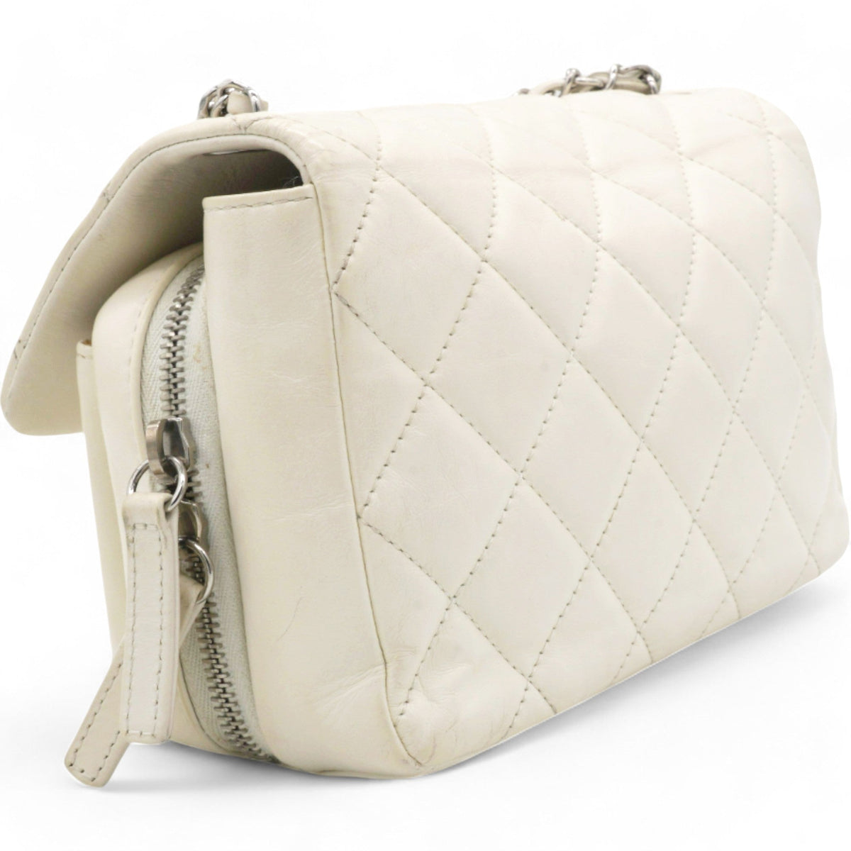 Chanel Square Flap Bag White