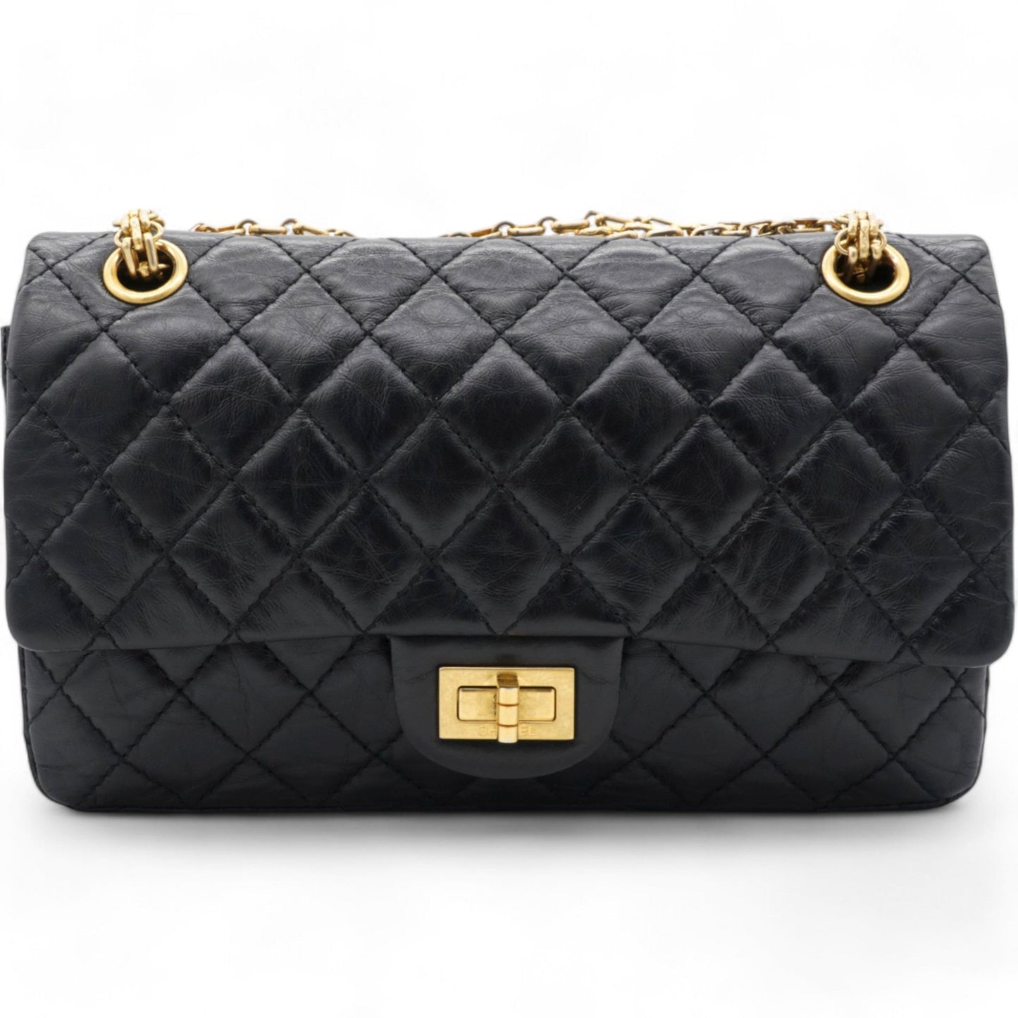 Chanel Aged Quilted 2.55 Reissue 225 Flap Black