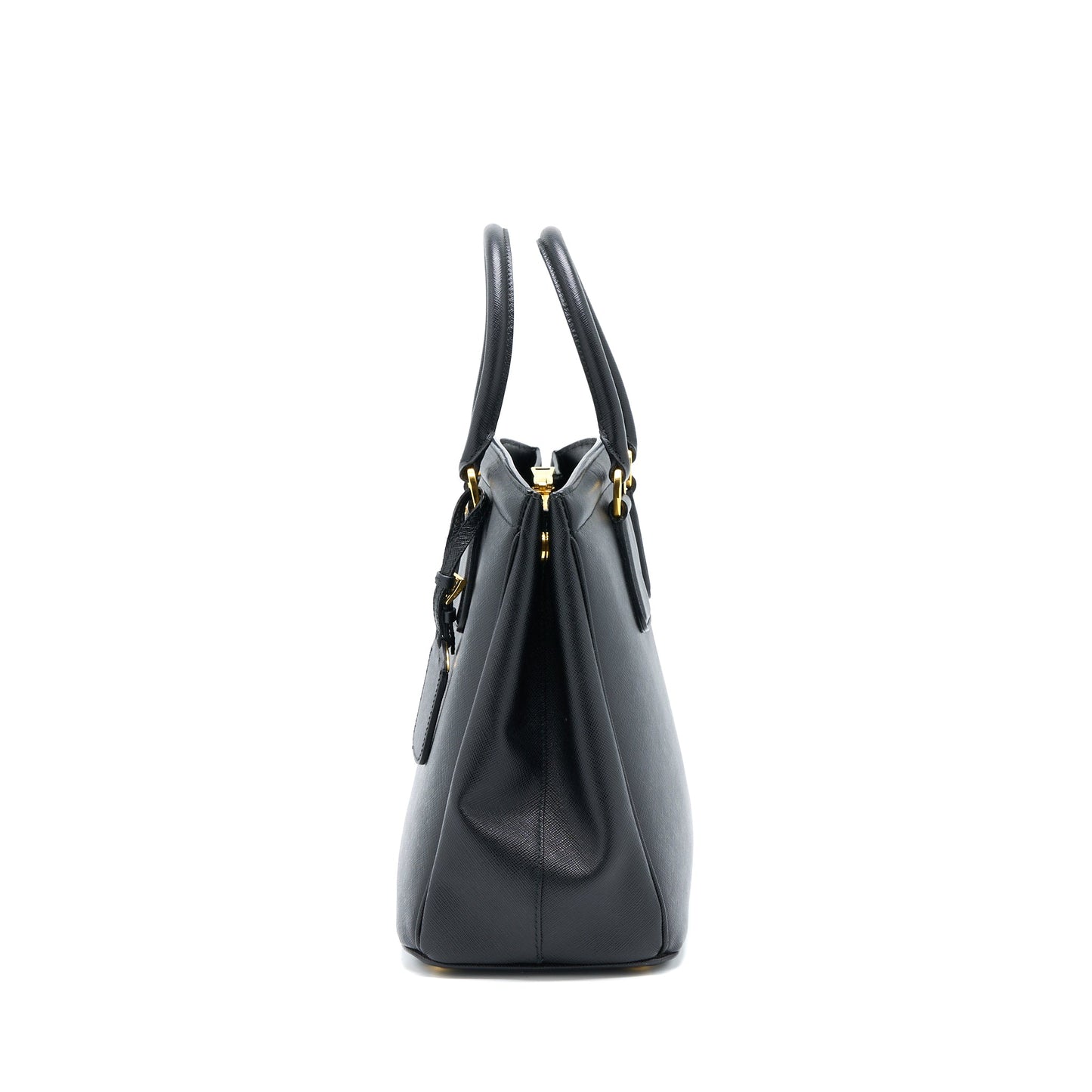 Prada Top Handle Tote Bag Calfskin Black GHW