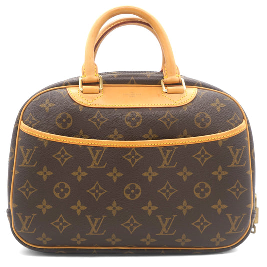 Brown Canvas Monogram Trouville Handbag