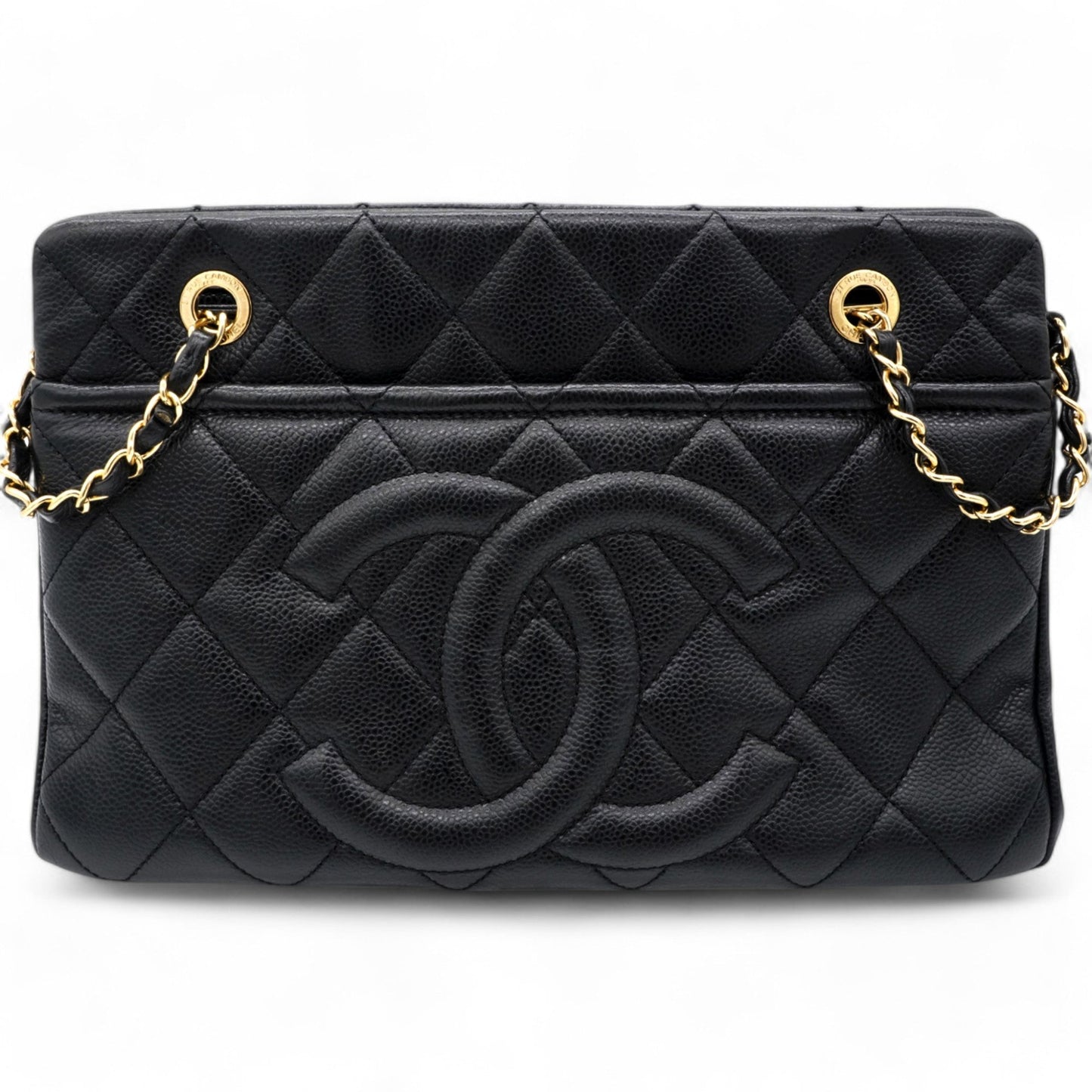 Chanel Caviar Quilted Timeless CC Soft Tote Black