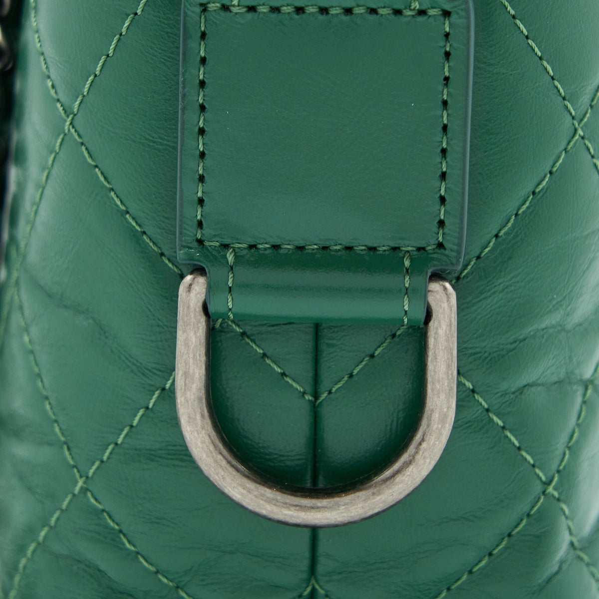 Chanel Small Gabrielle Hobo Bag Green Multicolour Hardware