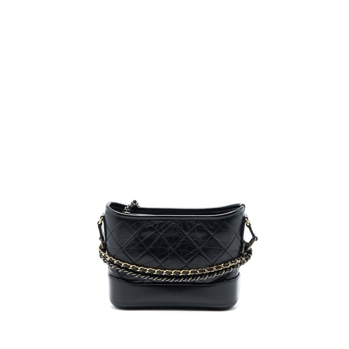 Chanel Small Gabrielle Hobo Bag Calfskin Black With Multicolour Hardware