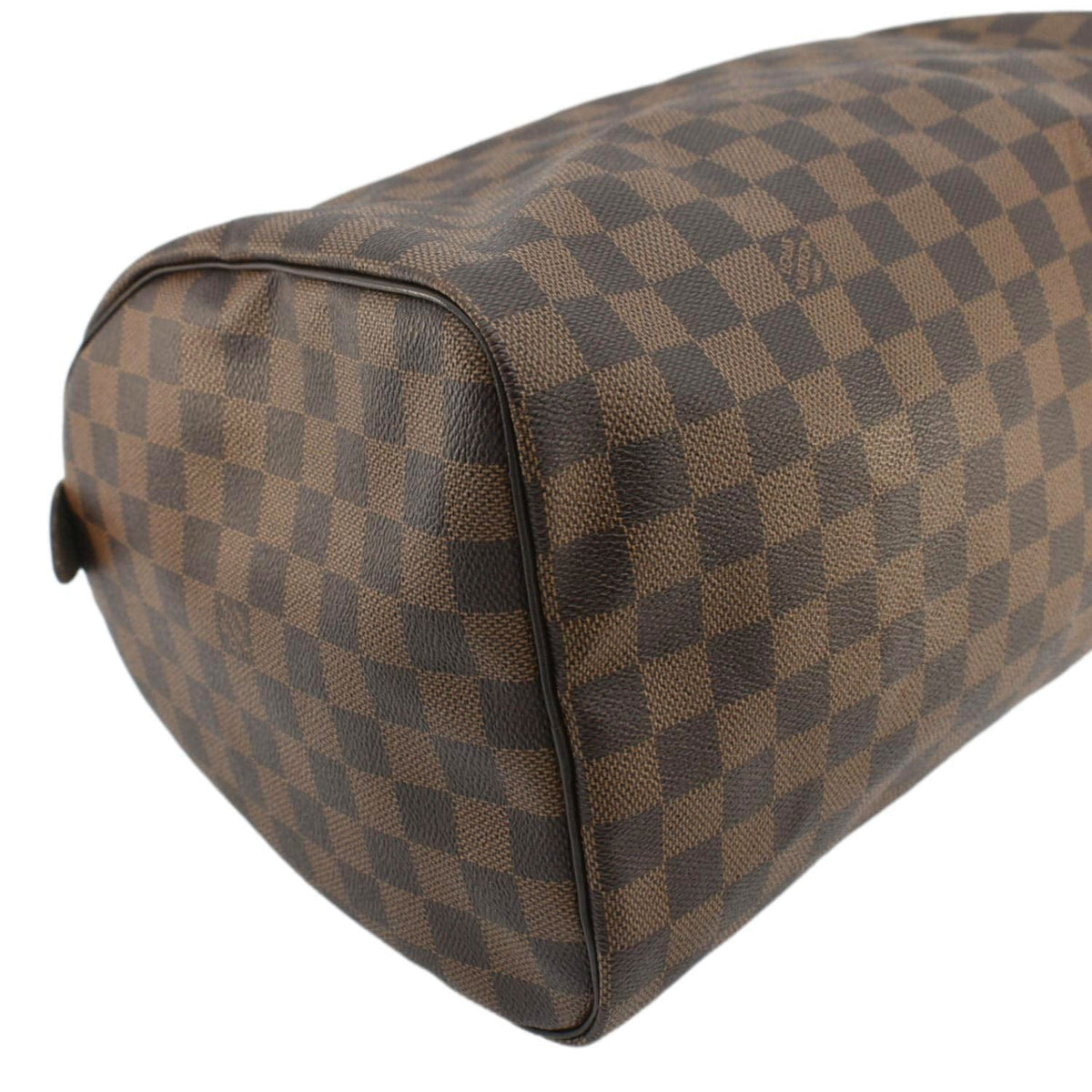 LOUIS VUITTON Speedy 35 Damier Ebene Satchel Bag Brown
