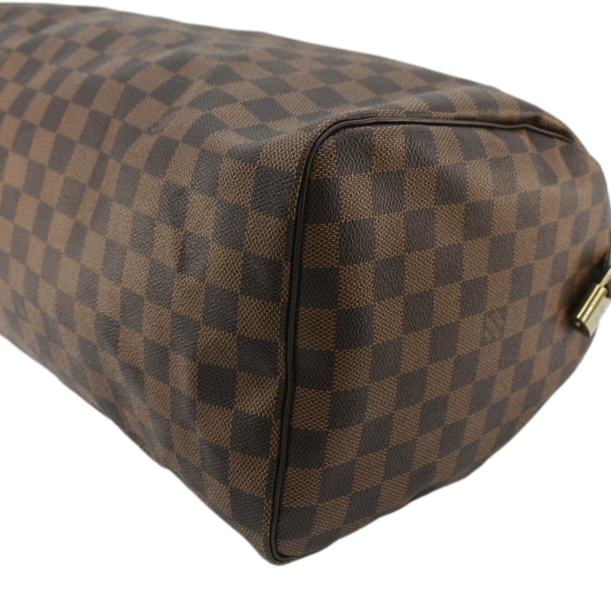 LOUIS VUITTON Speedy 35 Damier Ebene Satchel Bag Brown