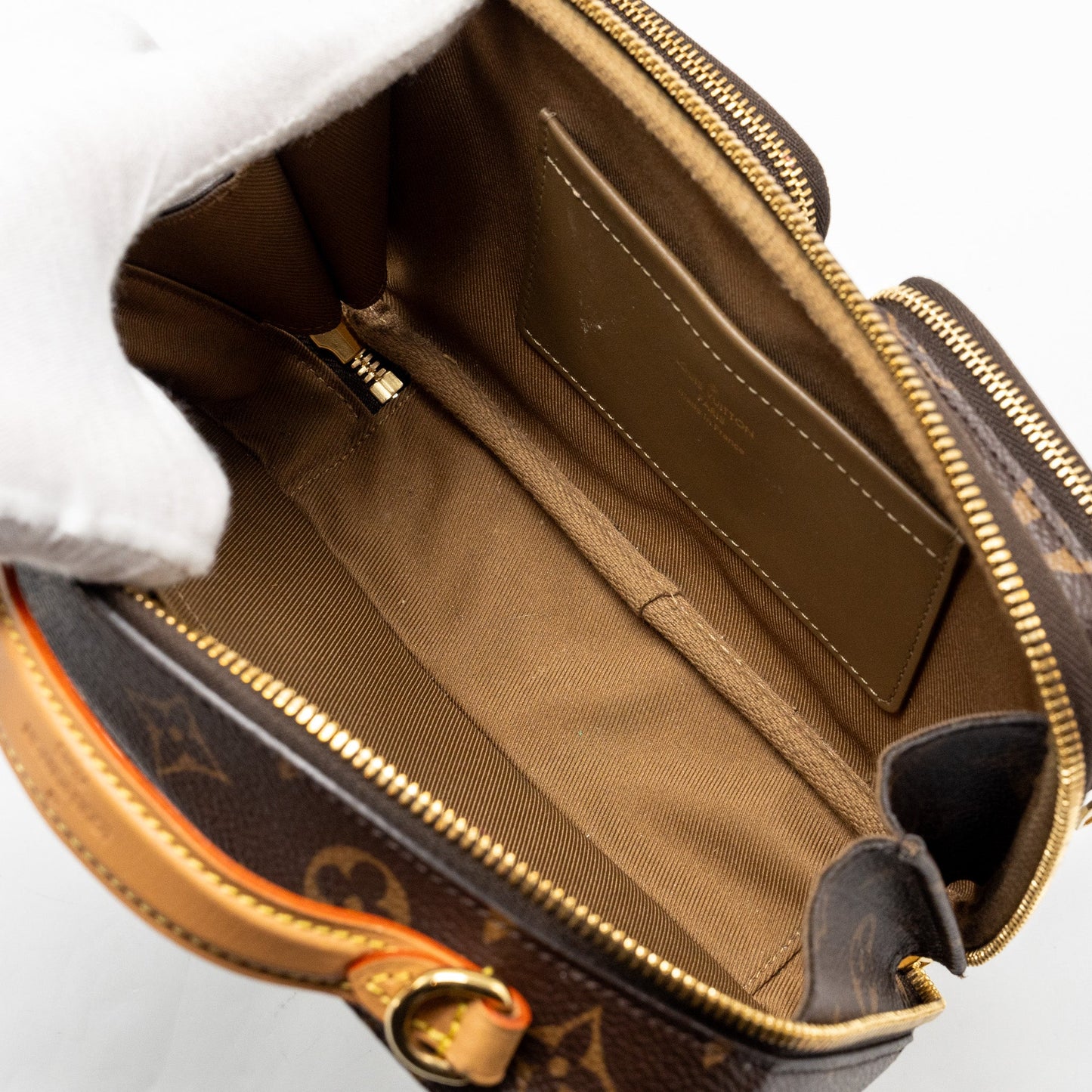 Louis Vuitton utility crossbody bag monogram canvas GHW