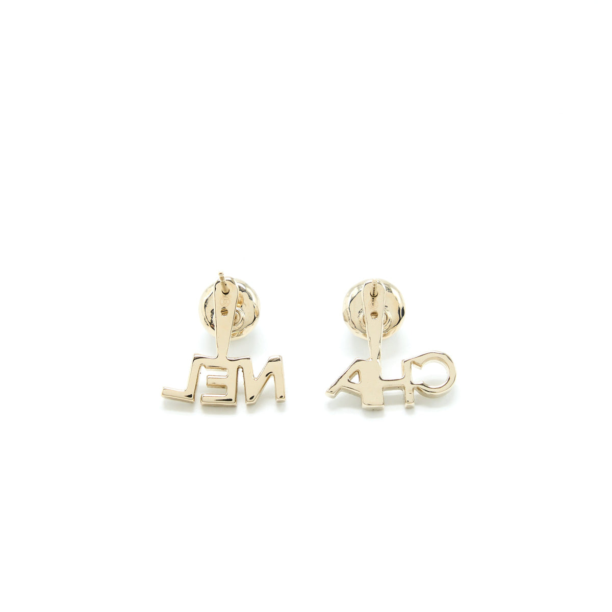 Chanel Pearl Crystal CC Drop Earrings