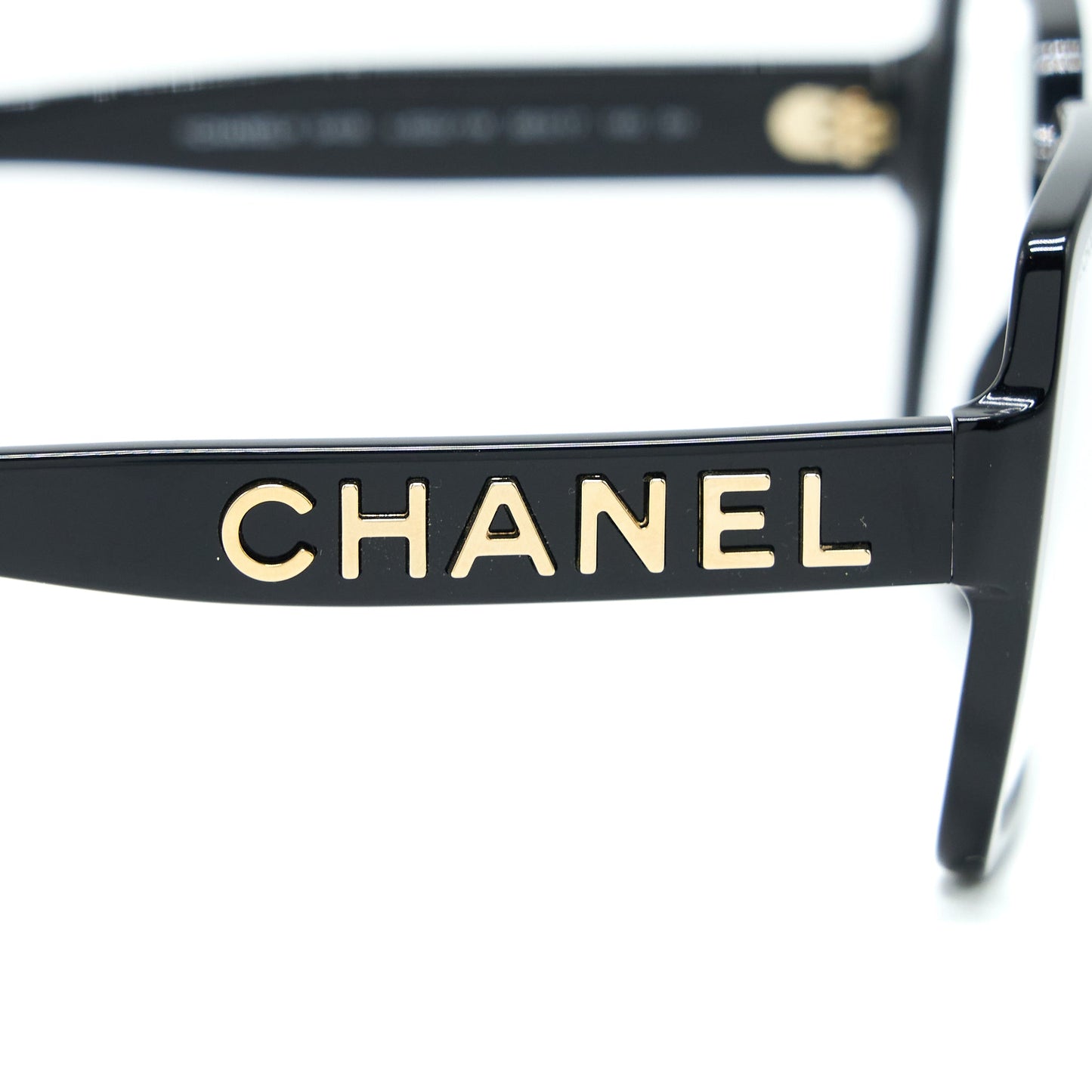 Chanel Square Glasses Frame Black