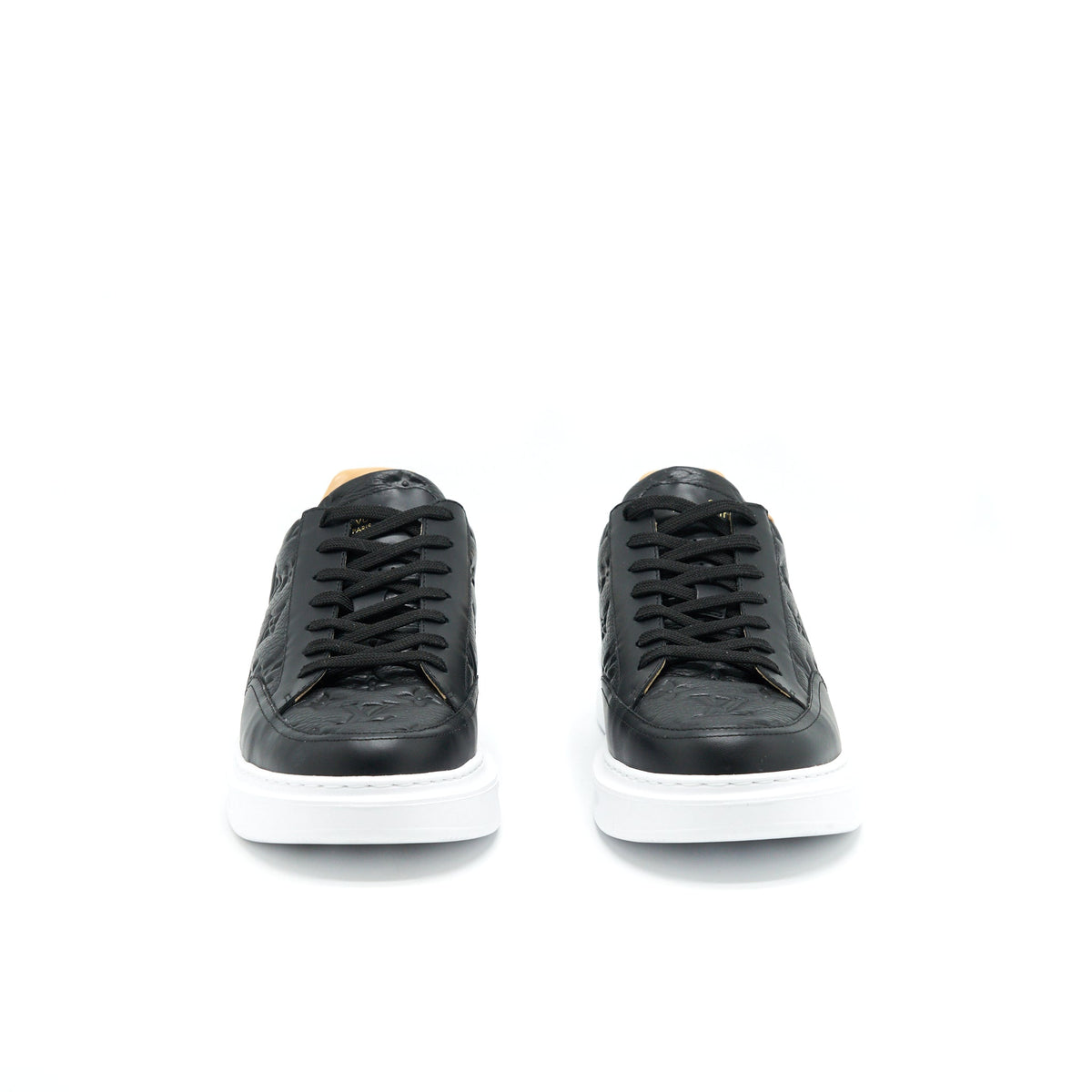 Louis Vuitton Size 9 Black Leather Sneakers