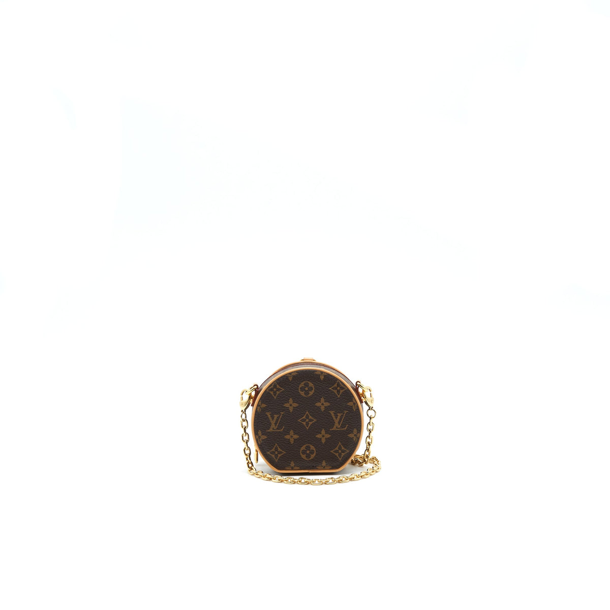 Louis Vuitton Petite Boite Chapeau Necklace Monogram Canvas