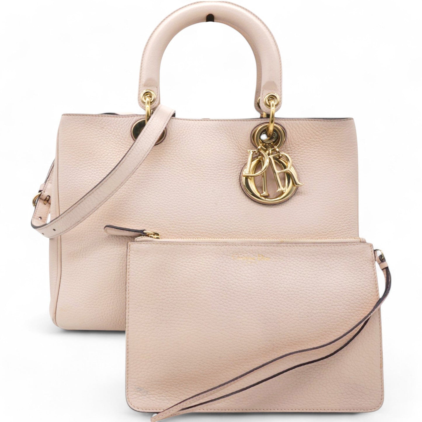 Dior Bullcalf Diorissimo Tote Pink