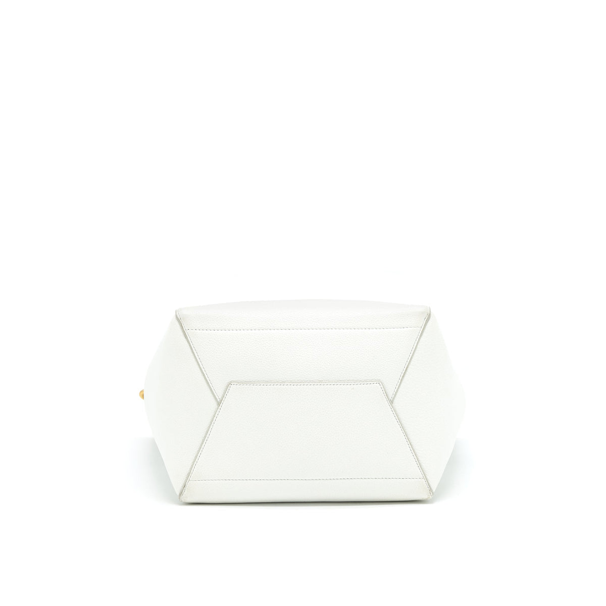 CELINE SANGLE BUCKET BAG IN WHITE